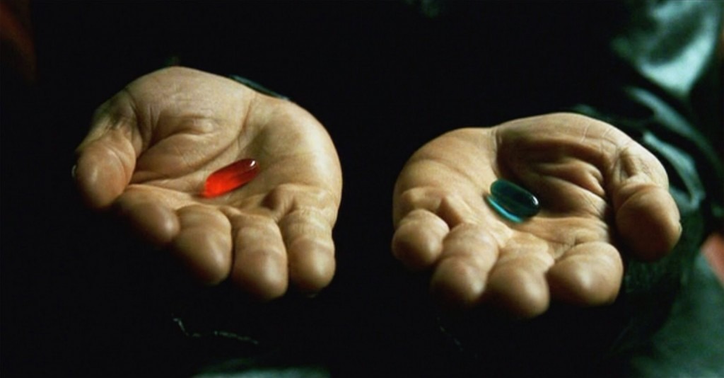 matrix pilula vermelha pilula azul