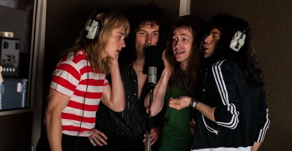 Queen gravando em Bohemian Rhapsody