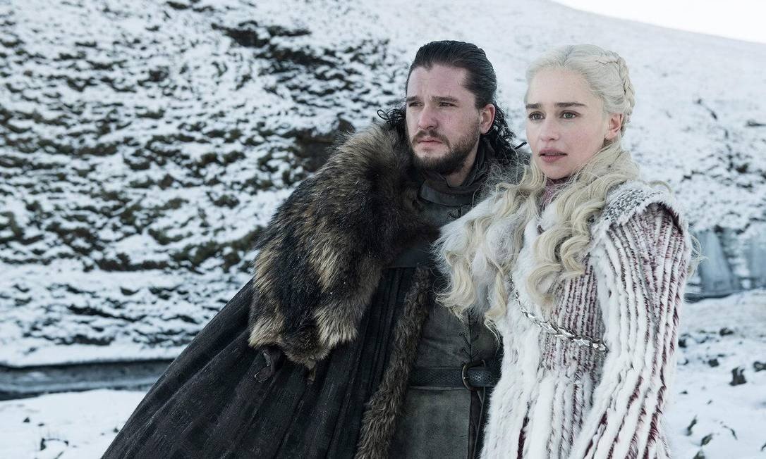Daenerys e Jon em Game of Thrones