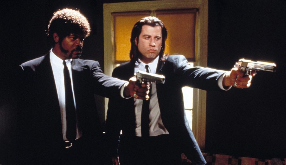 John Travolta e Samuel L. Jackson em Pulp Fiction
